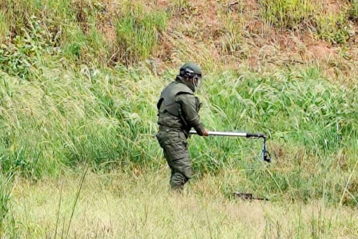 VÍDEO: Bope é acionado para detonar artefato de guerra encontrado na região 1 bope artefato de guerra muriae foto pm