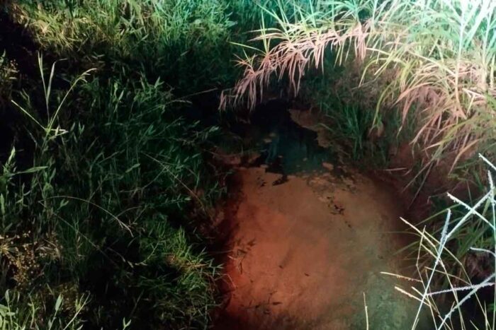 Corpo é encontrado em riacho na BR-267 1 corpo encontrado corpo de bombeiros