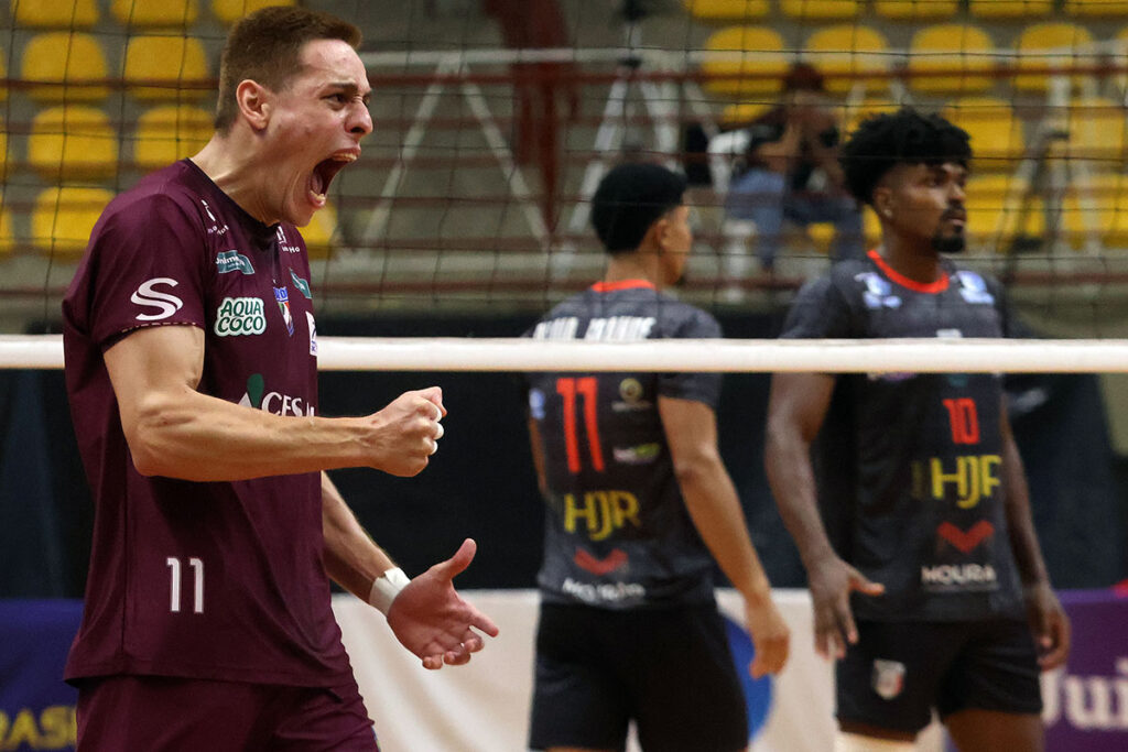 Após vitória no tie-break, JF Vôlei aumenta vantagem na liderança da Superliga B 3 jf vôlei