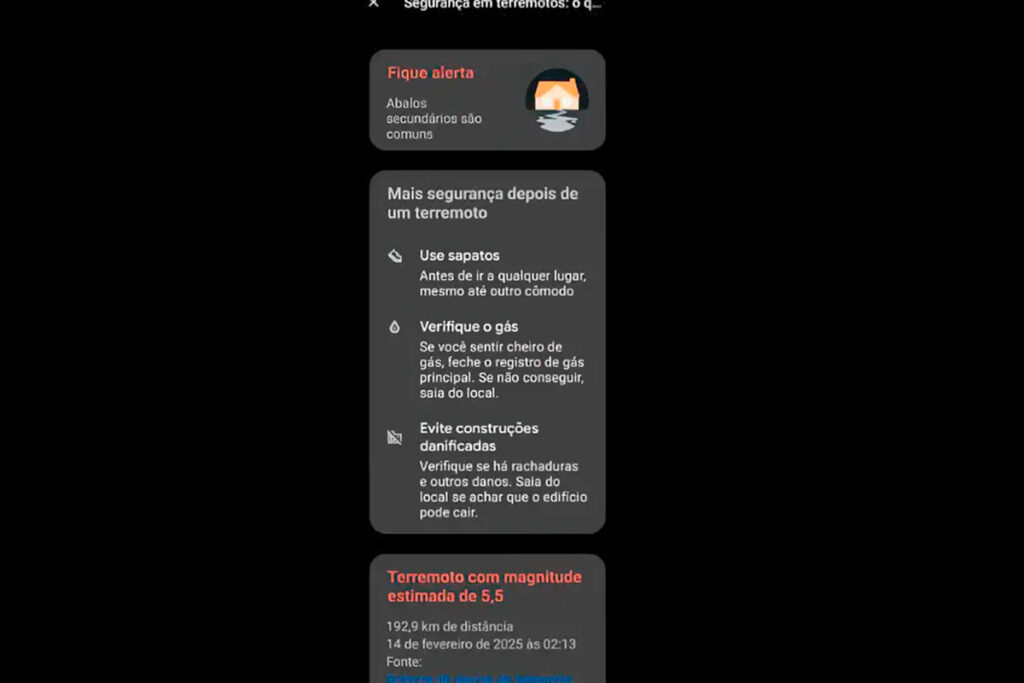 Alerta de terremoto: Anatel investiga notificações enviadas a celulares pelo Google 1 print paulo pinto agencia brasil editada