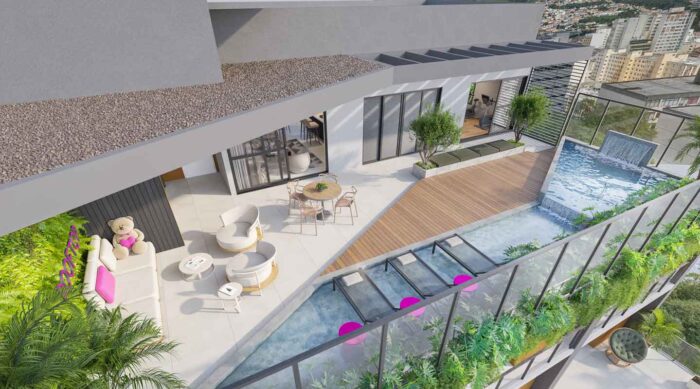 Studios premium a 100 metros do Parque Halfeld chegam no ritmo do jazz 2 studios premium parque halfeld int HOU 09 PISCINA VOO 01 REV 03