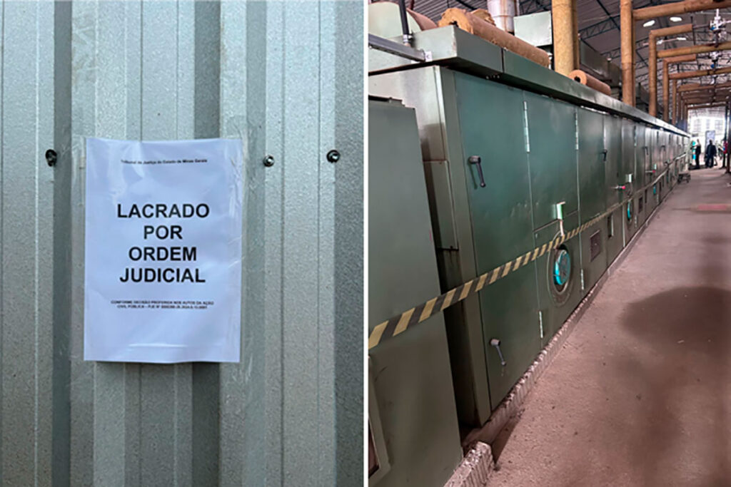Indústria interditada por poluição de rio