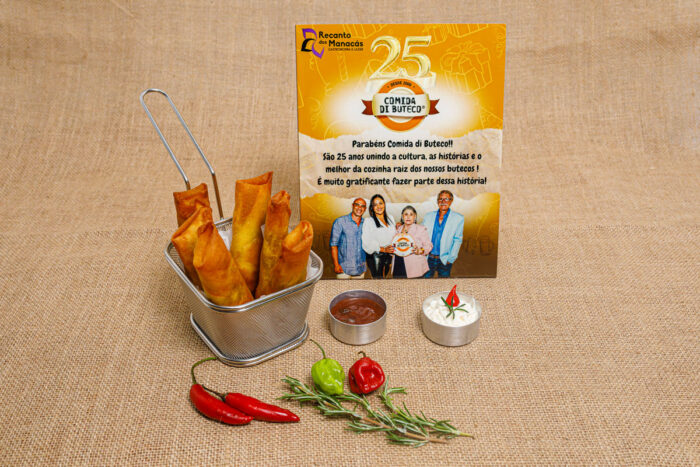 Conheça os pratos participantes do Comida di Buteco 2025 34 RecantodosManacas HARU TECO Harumaki di Buteco JuizdeFora 2025 Gutah