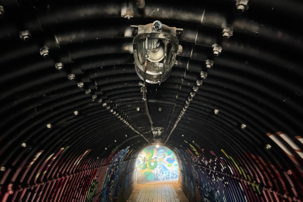 Pedestres reclamam de insegurança em túnel na Itamar Franco 4 Tunel afELIPE