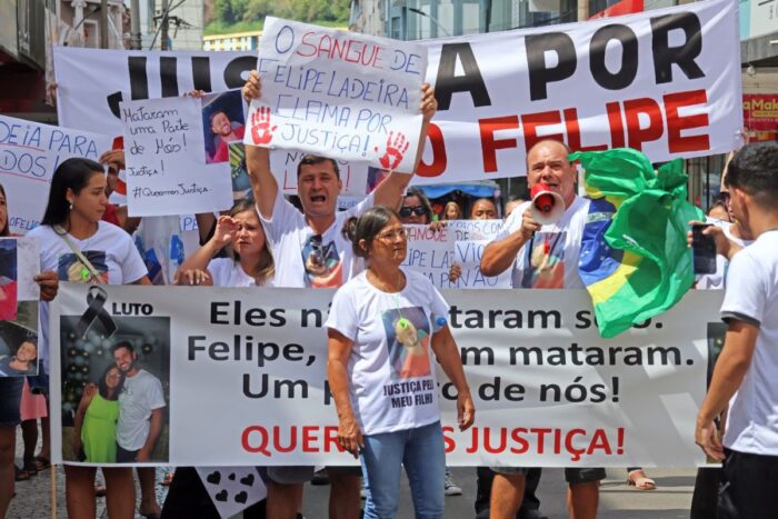 Em mais um ato por vítima de homicídio no Aeroporto, família cobra justiça 2 interna felipe ladeira