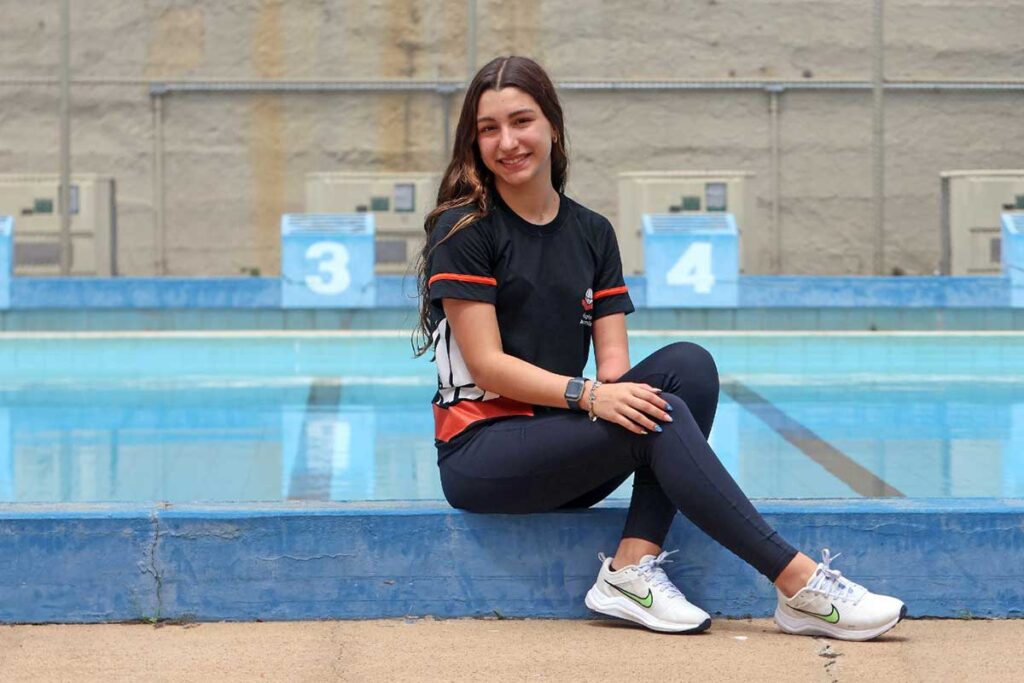Nadadora radicada em JF vai disputar o Mundial escolar na Sérvia 3 Emanuella 2. Foto Leonardo Costa 1