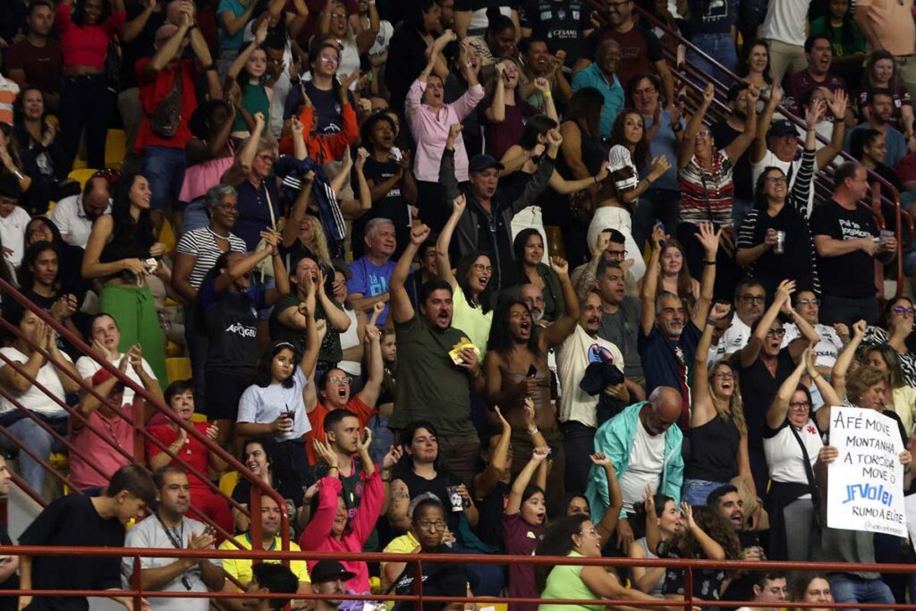 Após recorde de público, JF Vôlei abre venda de ingressos para jogo do acesso 2 JF Volei.jpg. Foto Leonardo Costa