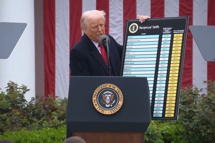 'Dia da libertação': Trump anuncia taxa de 10% para produtos brasileiros 1 trump tarifa