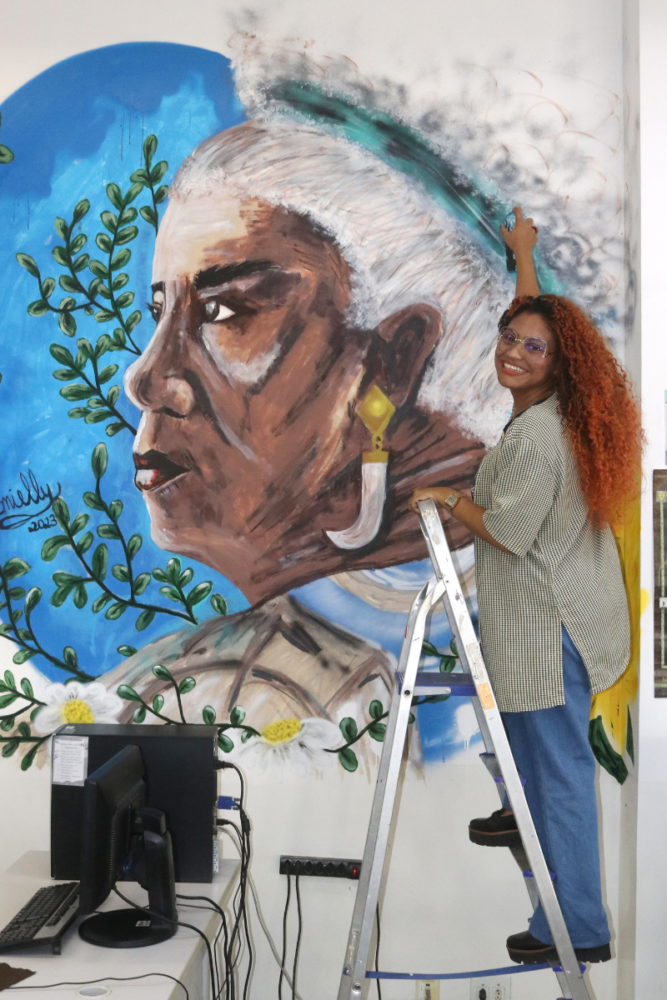 Representatividade em cores: Danielly Oliveira e a transformação artística da Praça CEU 1 Dani Felipe Couri