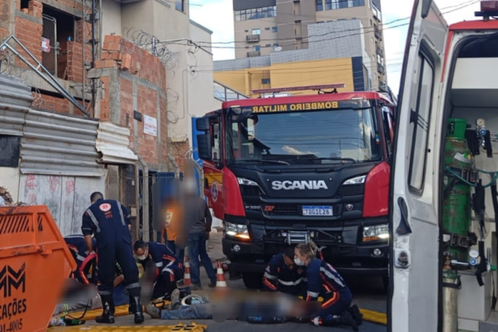 Elevador despenca em obra e deixa oito feridos em cidade mineira 2 elevador
