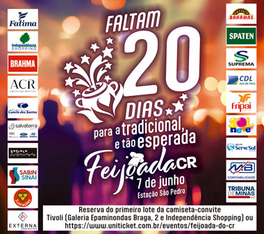 Coluna Cesar Romero – 18 e 19 de maio de 2025 7 Feijoada CR 2025 20 dias 25x1137 180525 DOMINGO
