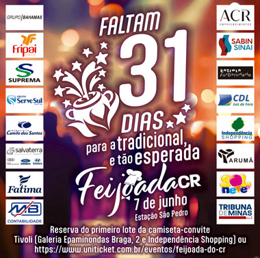 Coluna Cesar Romero – 7 de maio de 2025 5 Feijoada CR 2025 31 dias 25x127 070525 QUARTA FEIRA