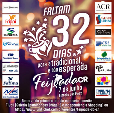 Coluna Cesar Romero – 6 de maio de 2025 4 Feijoada CR 2025 32 dias 2x10 060525 TERCA FEIRA