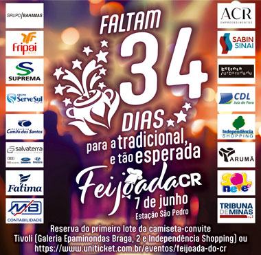Coluna Cesar Romero – 4 a 5 de maio de 2025 16 Feijoada CR 2025 34 dias 25x125 040525 DOMINGO