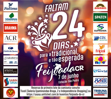 Coluna Cesar Romero – 14 de maio de 2025 6 Feijoada VALE ESTE CR 2025 24 dias 25x1137 140525 QUARTA FEIRA