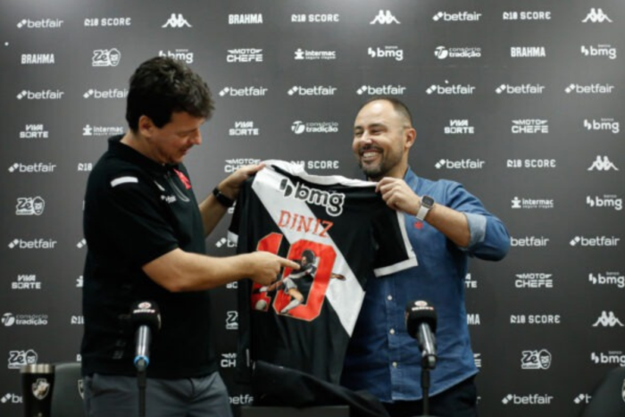 apresentacao diniz no vasco
