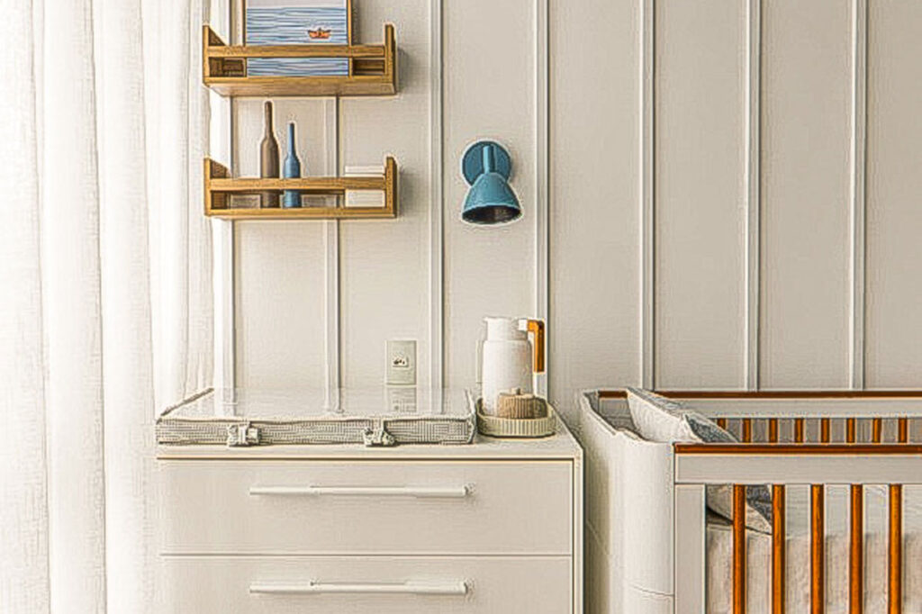 Entre o céu e o mar: um quarto de bebê inspirado no afeto e harmonia 2 quarto de bebe