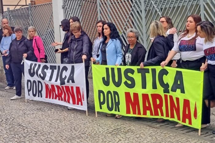 Após interrogatório do réu, julgamento de acusado por feminicídio é interrompido 1 Feminicídio de Marina: após interrogatório do réu, julgamento é interrompido