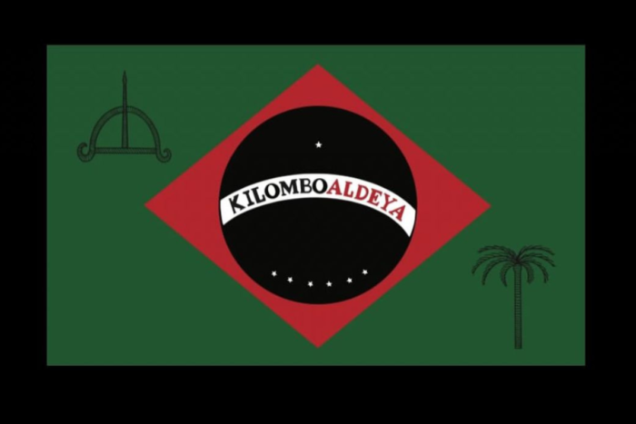 Artista denuncia censura após retirada de obra com releitura da bandeira do Brasil 1 Obra Matheus Ribs Reproducao Redes Sociais