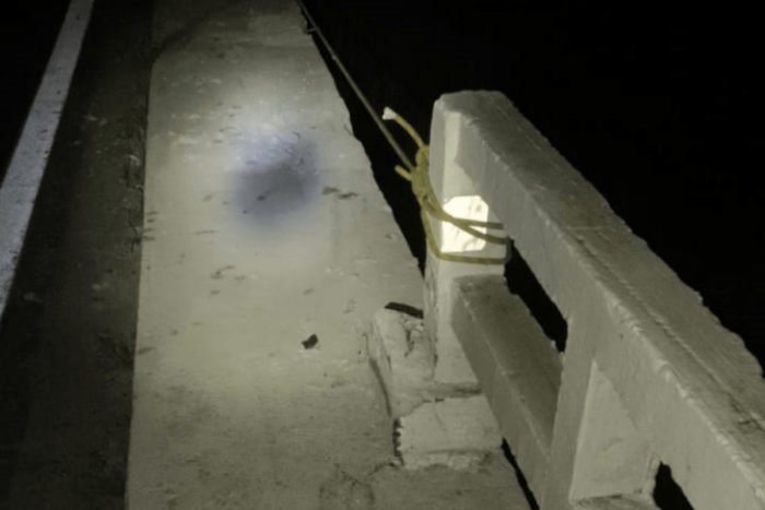 Idoso morre após carro cair de ponte na BR-116 em Muriaé 1 Carro cai em ponte na BR 116 Foto Radio Muriae 1