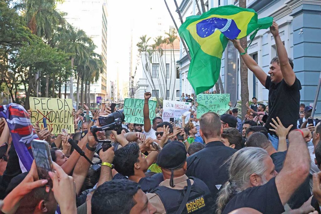 VÍDEO: Em Juiz de Fora, deputado Nikolas Ferreira fala sobre anistia e ‘PEC da Blindagem’