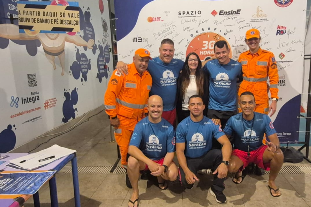 Desafio 30 horas de natacao Divulgacao CBMMG
