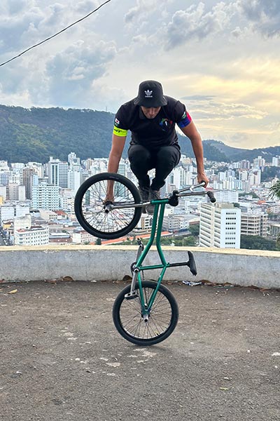Juiz de Fora recebe etapa final do Campeonato Brasileiro de BMX Flatland 1 bike. foto arquivo pessoal