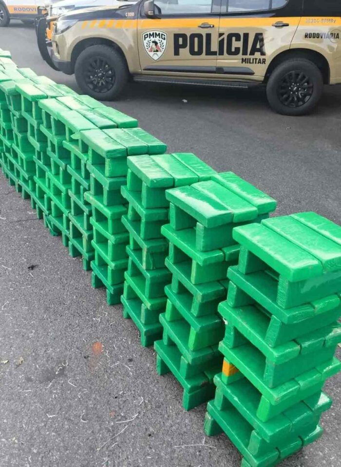 Polícia apreende 850 quilos de maconha escondidos sob repolho dentro de caminhão escoltado em rodovia estadual 1 Polícia apreende 850 quilos de maconha escondidos sob repolho dentro de caminhão escoltado em rodovia estadual