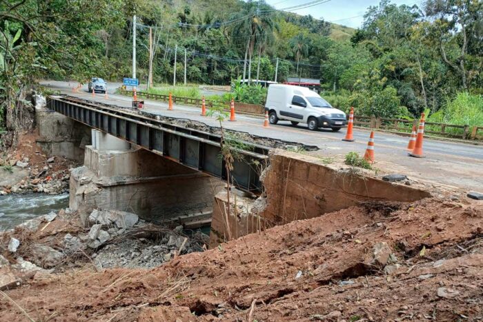 Ponte do Zamba volta a ser interditada para obras de ampliação 1 ponte foto divulgacao