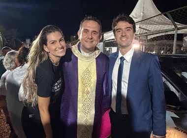 Coluna Cesar Romero – 11 de dezembro de 2025 1 Rafaela padre Pierre Cantarino e Felipe Fortuna 101225 Giglia 1