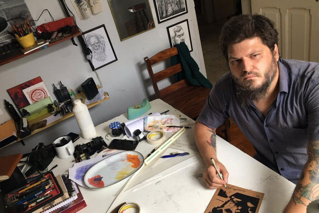 Conheça Guilherme Melich: artista plástico e músico punk com traços marcantes 2 guilherme melich