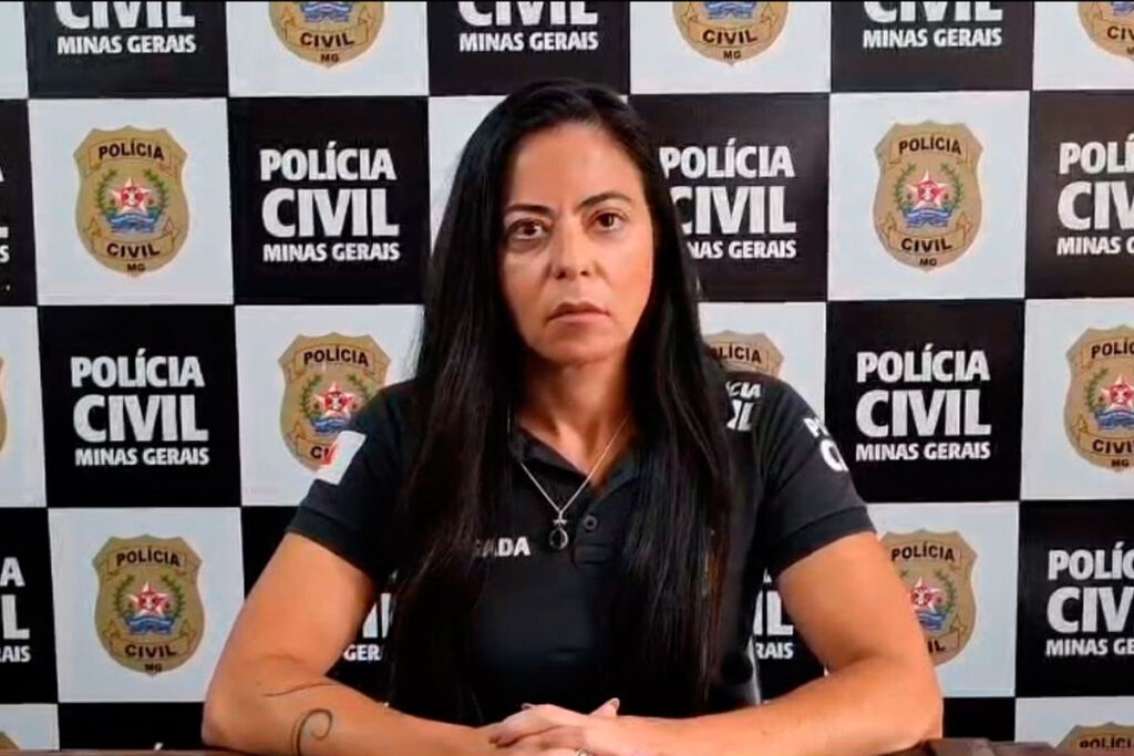 Suspeito de matar cinco familiares é levado ao Ceresp; Polícia tem 10 dias para concluir investigação 1 delegada policia civil homicidio santa cecilia pcmg
