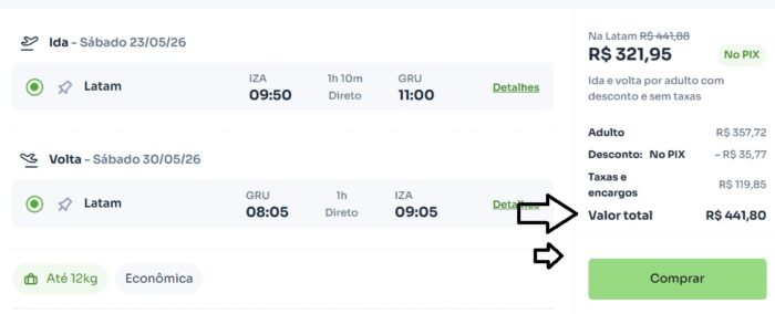 Voos da Zona da Mata para 3 cidades por menos de R$ 490 (ida e volta) na 1ª promoção de 2026 1 gruiza