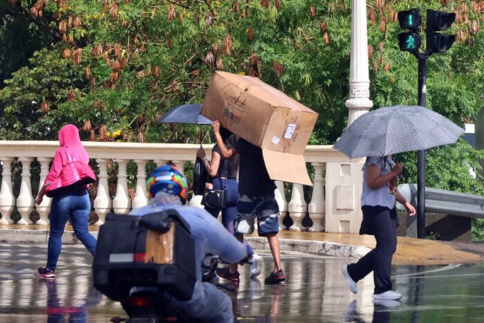 Juiz de Fora está sob alerta de chuvas intensas até o fim desta segunda feriado 