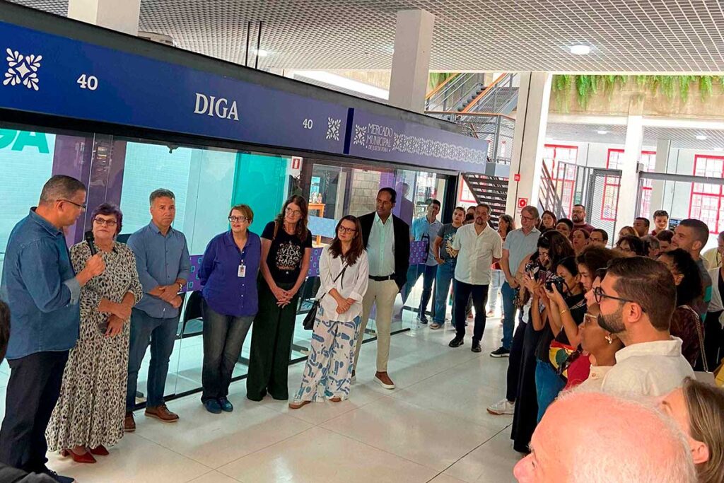 Unidade do Diga é inaugurada no Mercado Municipal 1 Nova unidade do DIGA é inaugurada no Mercado Municipal