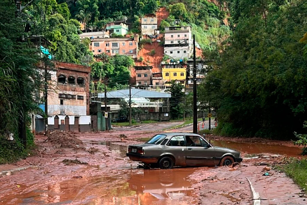 Chuvas de quarta-feira mobilizam resgates em Juiz de Fora após deslizamentos e alagamentos 1 chuvas quarta feira reproducao redes sociais