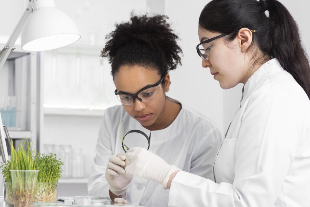 women experiment sprout