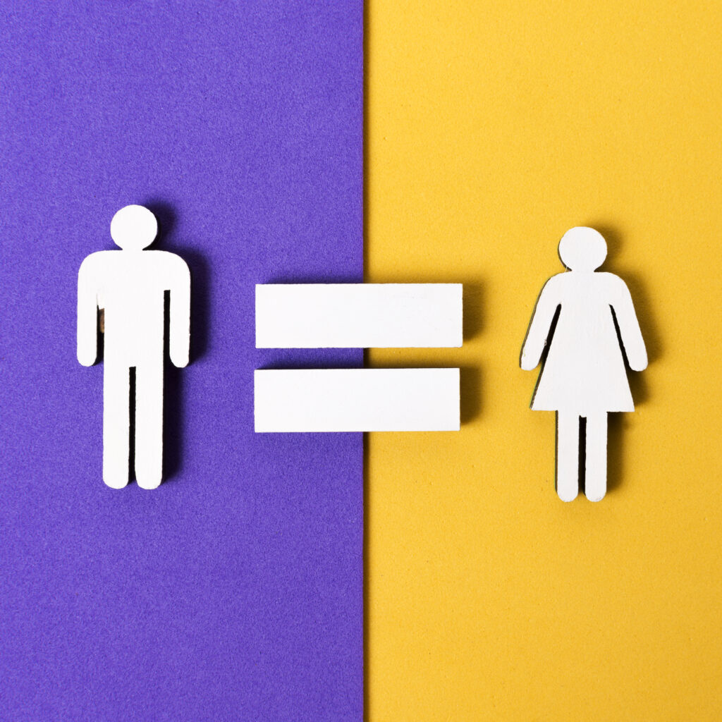 Direitos da mulher no momento do divórcio 2 equality man woman flat lay
