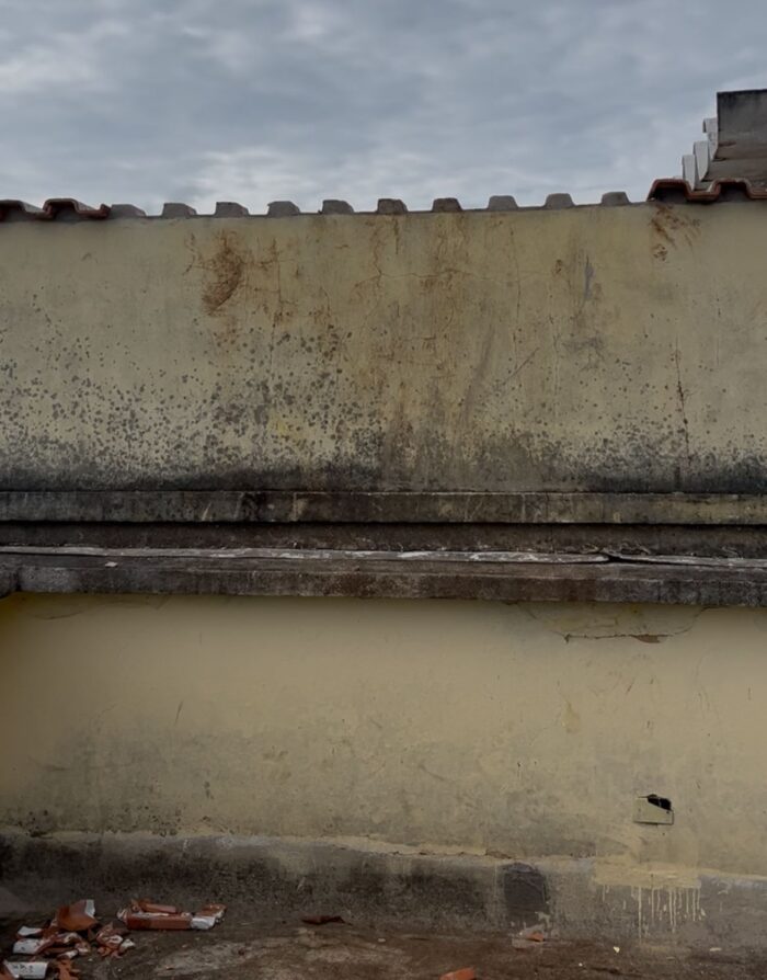 Morador mostra rota de fuga improvisada para salvar a família em prédio atingido no Paineiras