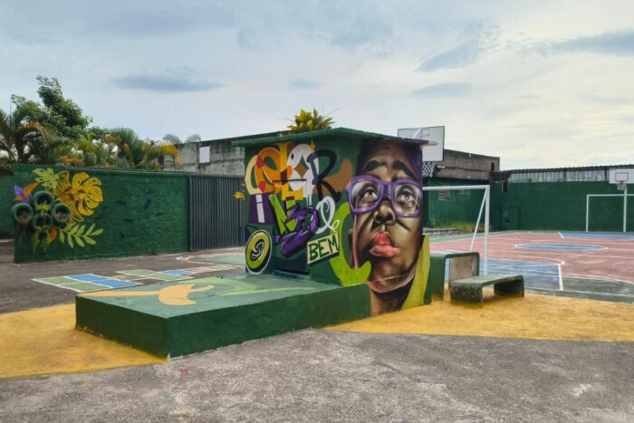 Colorindo o Bem transforma espaços de escola em Juiz de Fora 1 colorindo o bem