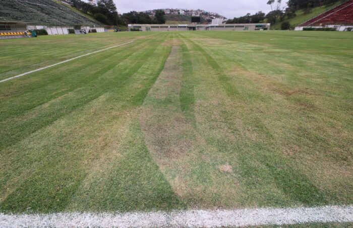 Sem jogos profissionais, Estádio Municipal de Juiz de Fora vira alvo de debate sobre uso e manutenção do gramado