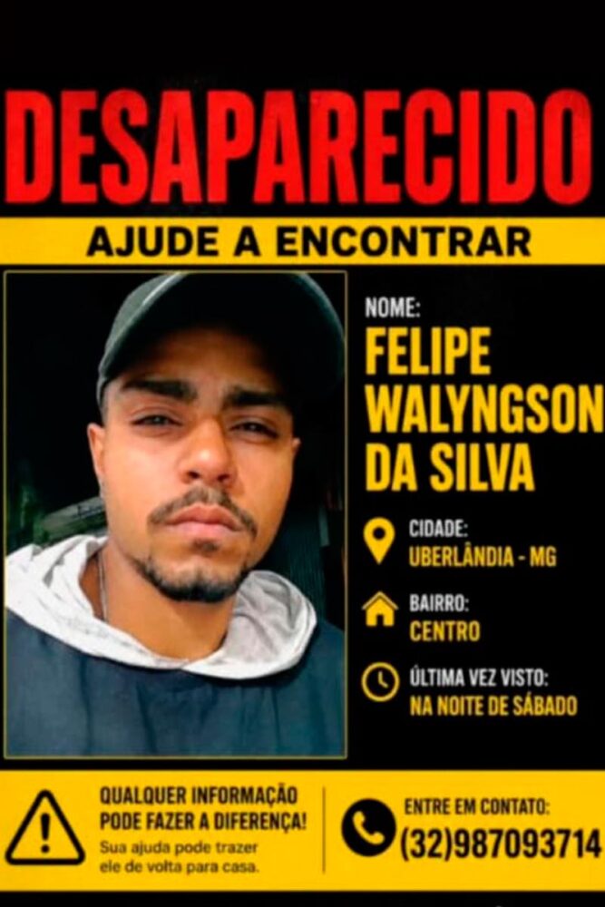 Jovem desaparece Uberlandia Arquivo pessoal