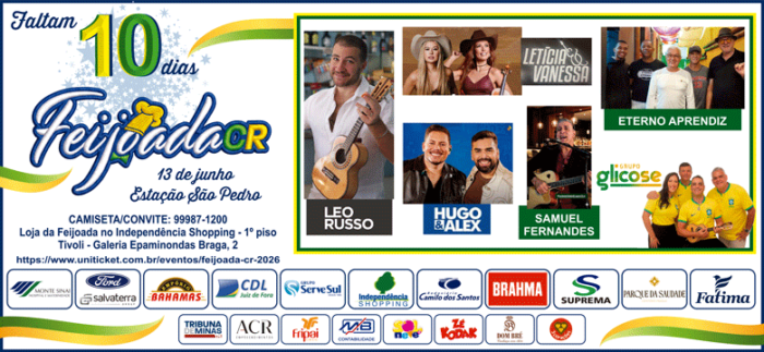 Coluna Cesar Romero – 3 de junho de 2026 4 Feijoada 2026 10 dias 5x12 030626