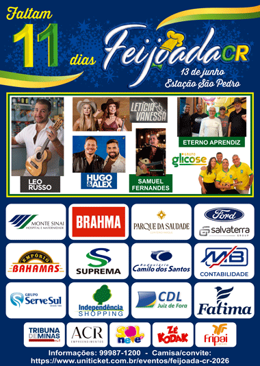 Coluna Cesar Romero – 2 de junho de 2026 6 Feijoada 2026 11 dias 25x18 020526ver este