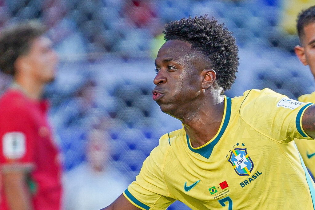 Raphinha, Vini Jr. e Douglas Santos se destacam nos números da estreia 4 brasil marrocos vini Rafael Ribeiro CBF Nelson Terme721172