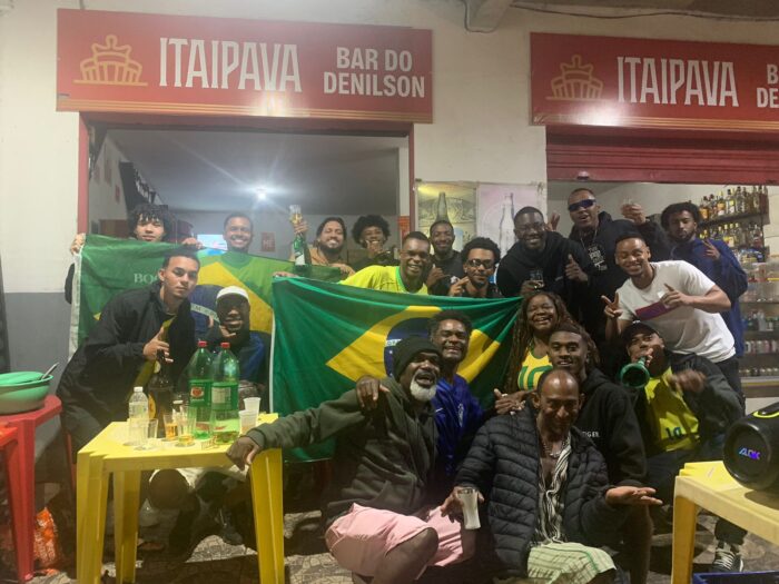 México, bar e feijoada: como juiz-foranos assistiram ao empate do Brasil contra o Marrocos 3 jogo copa foto arquivo pessoal