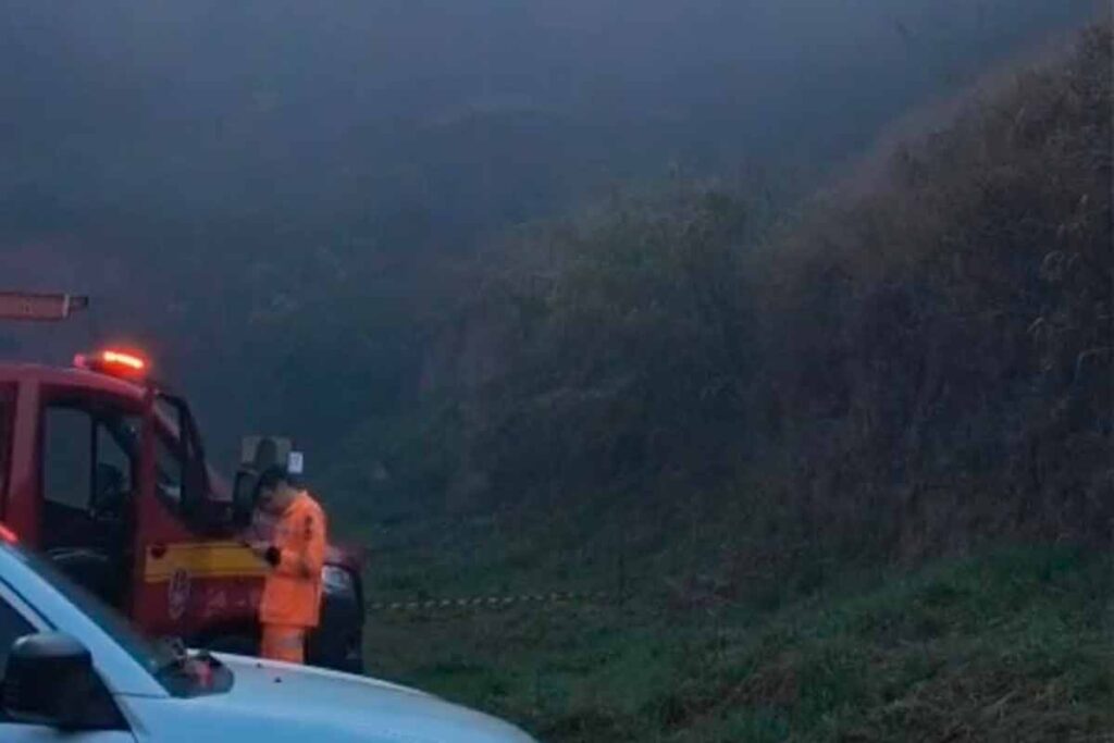 Incêndio em zona de amortecimento ameaça Mata do Krambeck 1 Incendio em mata Corpo de Bombeiros