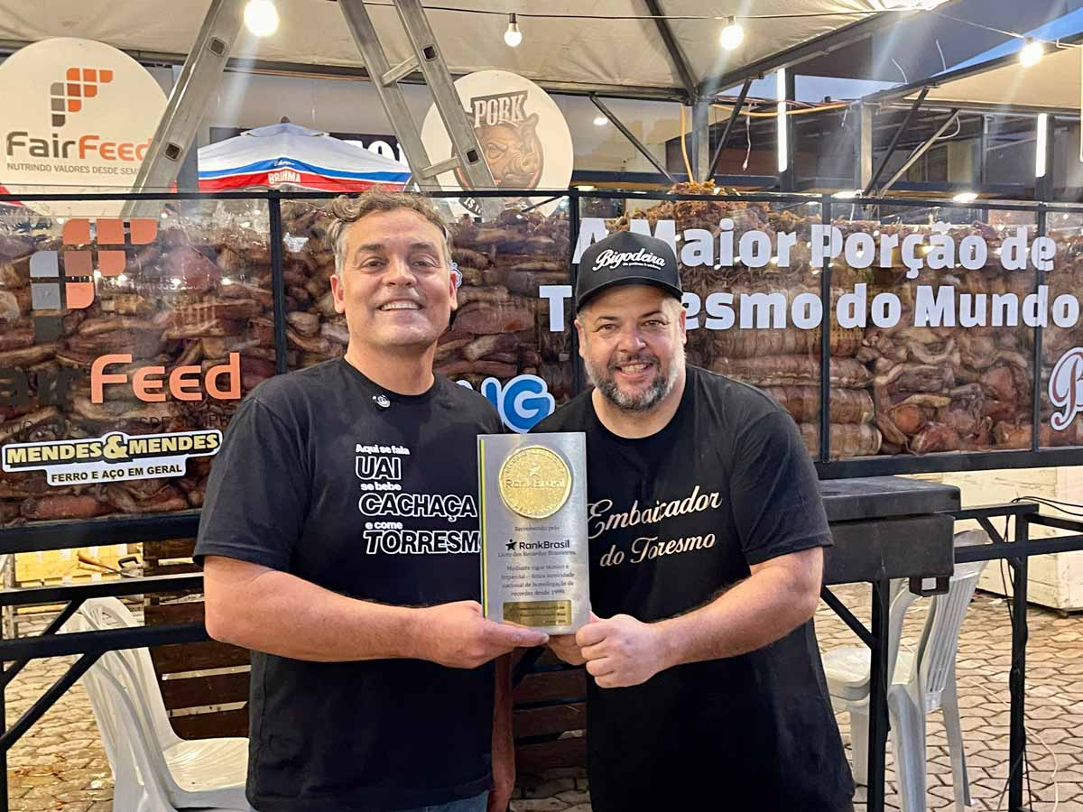 Juiz de Fora quebra recorde de maior porção de torresmo do mundo 1 Juiz de Fora quebra recorde de maior porção de torresmo do mundo