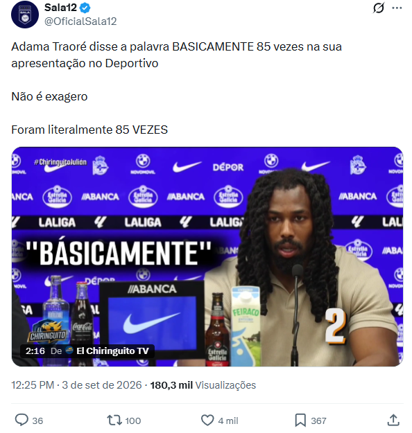 Jogador mais forte do mundo acerta com clube da Espanha e comete gafe na apresentação 2 Captura de tela 2026 09 04 031849
