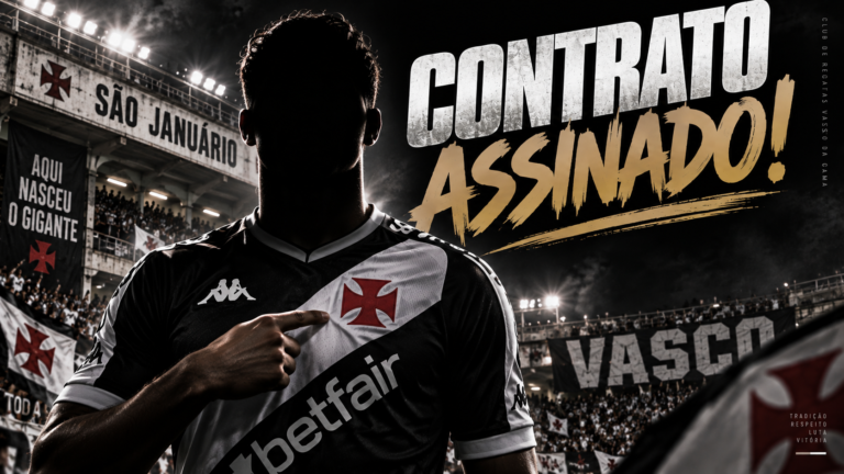 Vasco age na surdina e contrata meio-campista de 20 anos até 2030